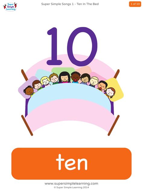 Ten In The Bed Printables